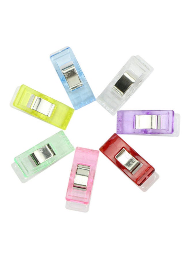 20-Piece Quilter Holding Wonder Clips For Crafts Sewing Knitting Crochet Multicolour - Image 3