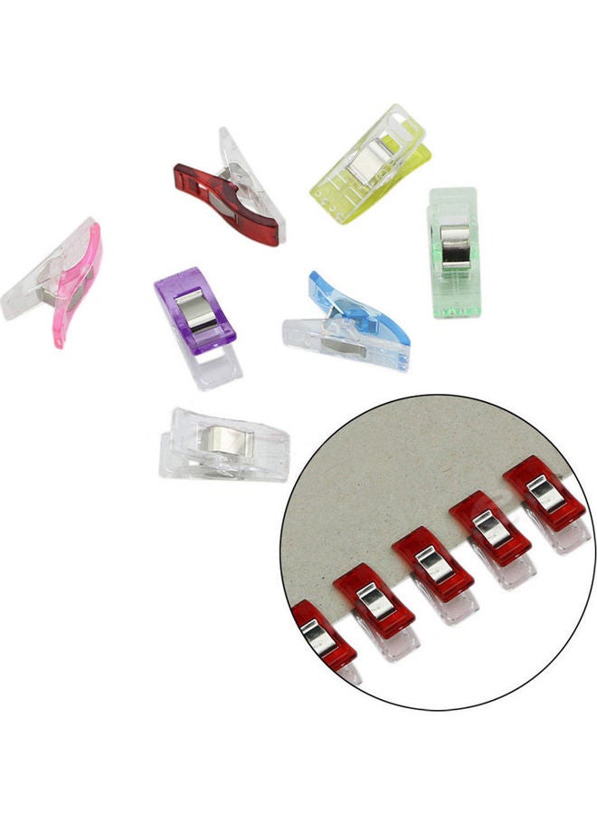 20-Piece Quilter Holding Wonder Clips For Crafts Sewing Knitting Crochet Multicolour - Image 4