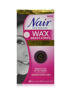 Nair 40-Piece Wax Ready Strips With Finishing Wipes  - Image 1
