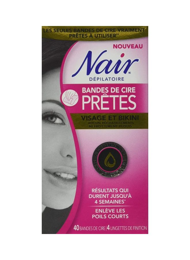 نير شرائح شمع جاهزة مع مناديل مبللة من 40 قطعة - Image 3