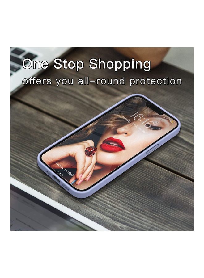 Rock Pow Silicone Shockproof Phone Case With Tempered Screen Protector For iPhone 12 Pro Max Sky Blue - Image 2