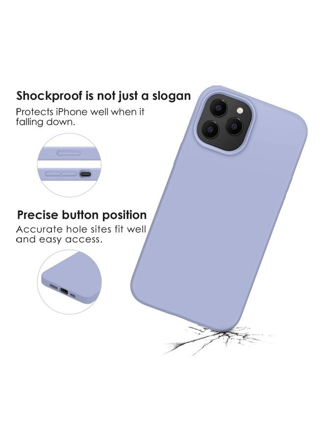 Rock Pow Silicone Shockproof Phone Case With Tempered Screen Protector For iPhone 12 Pro Max Sky Blue - Image 3