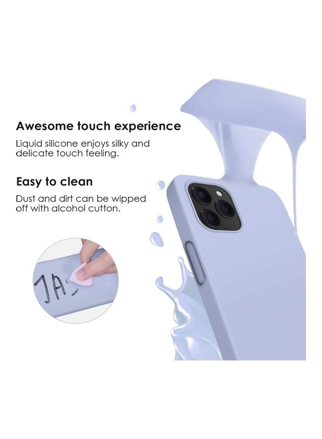 Rock Pow Silicone Shockproof Phone Case With Tempered Screen Protector For iPhone 12 Pro Max Sky Blue - Image 4