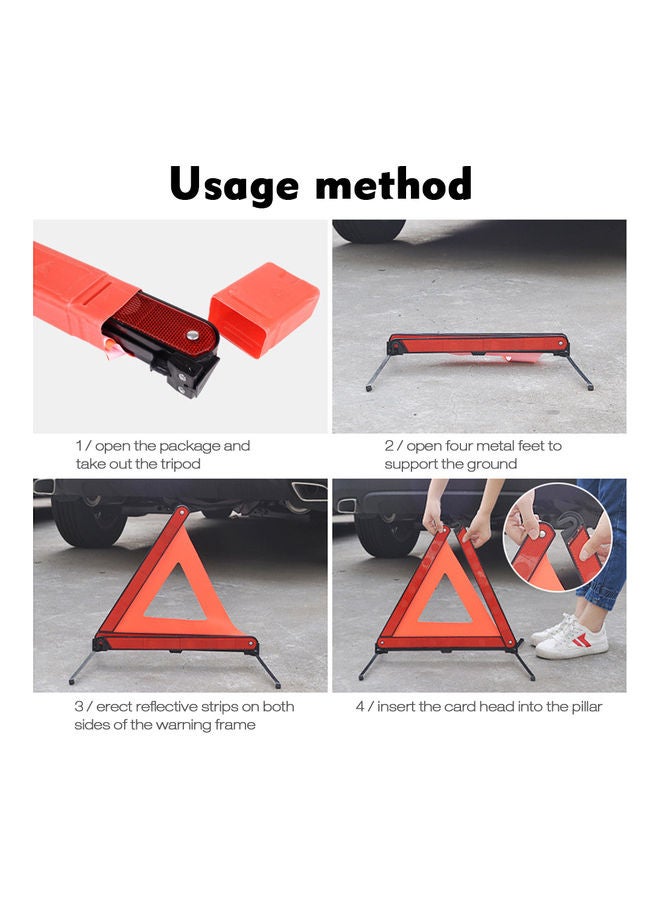 Triangle Warning Reflector Safety Stop Sign - Image 3