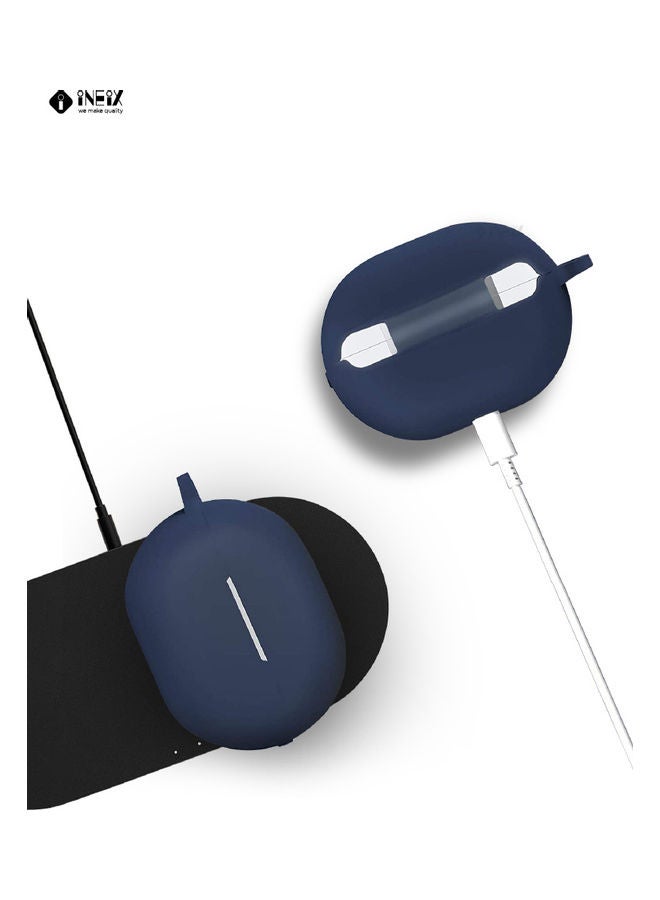 إينيكس حافظة سيليكون لسماعات فري بادز برو لهاتف هواوي أزرق داكن - Image 3