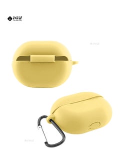 INEIX Silicone Case For Huawei FreeBuds Pro Light Yellow  - Image 4
