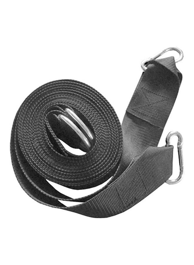 Hammock Hanging Belt Tree Strap Nylon Rope Outdoor Camping Tool with Buckles Black 20*10*20cm - Image 4