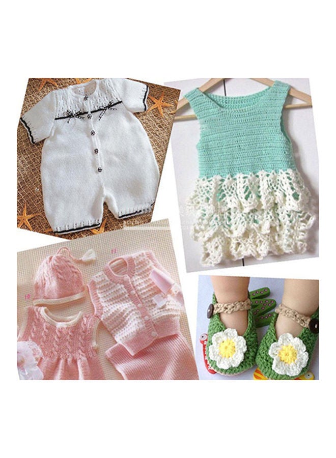 قطعة واحدة من خيط غزل الصوف المحبوك من القطن والكروشيه والخيزران الناعم وتأتي بوزن 50 جم لكل قطعة 11# أزرق ليك 20*10*20سم - Image 3