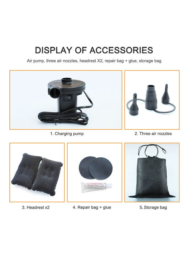 Car Travel  Inflatable Mattress with Two Air Pillows - Image 4