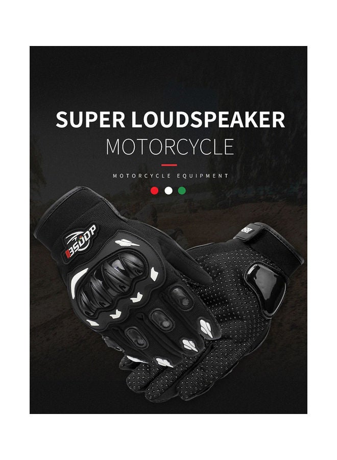 قفازات تغطي الأصابع بالكامل ومضادة للانزلاق وتسمح بالتهوية ومقاومة للاهتراء لركوب الدراجات والتزلج 28*28*28سم - Image 4