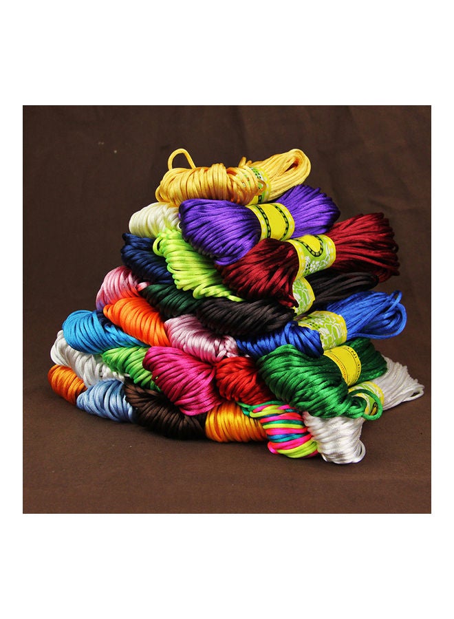 2 mm Rattail Satin Macrame Knitting Cord Orange 20meter - Image 2
