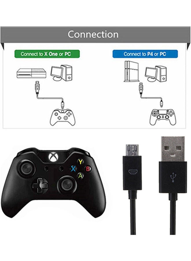 Generic - Long Micro USB Charge Charging 3 Meter Power Cable for PS4 Xbox One Controller- wireless - Image 1
