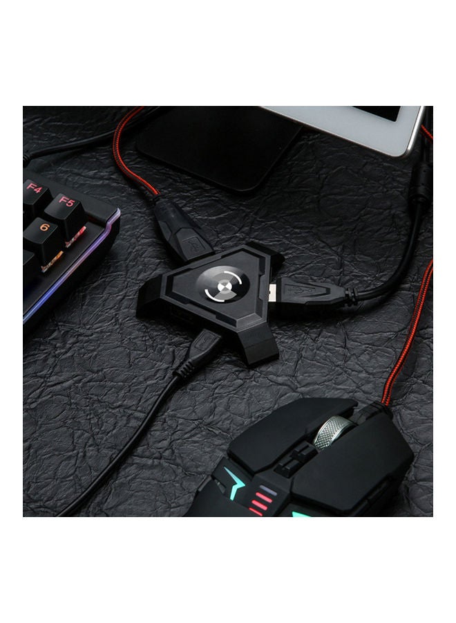 Triangle Phone Bluetooth Gaming Keyboard Mouse Converter Adapter for iOS Android- wireless