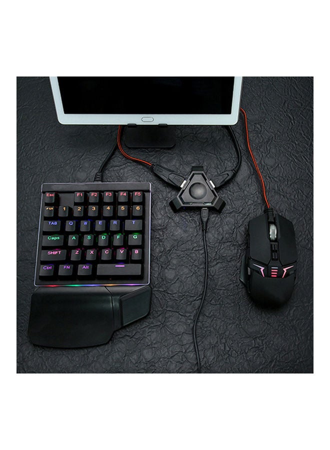 Triangle Phone Bluetooth Gaming Keyboard Mouse Converter Adapter for iOS Android- wireless