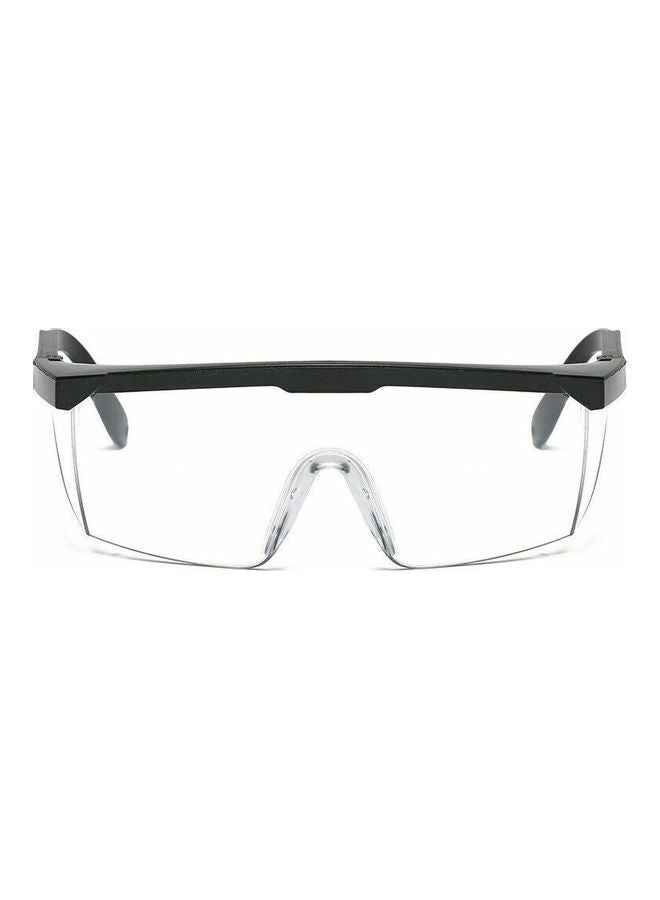 Generic Safety Goggles Adjustable Leg Protective Eye Glasses Work Lab Anti Fog Clear Lens Anti-droplets Goggles  Lenses Color:Black eyebrow anti-fog  - Image 1