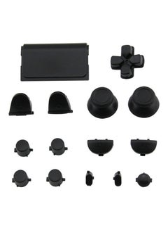 15Pcs/Set Replacement Parts Solid Color Buttons Kit for PS4 Controller Gamepad