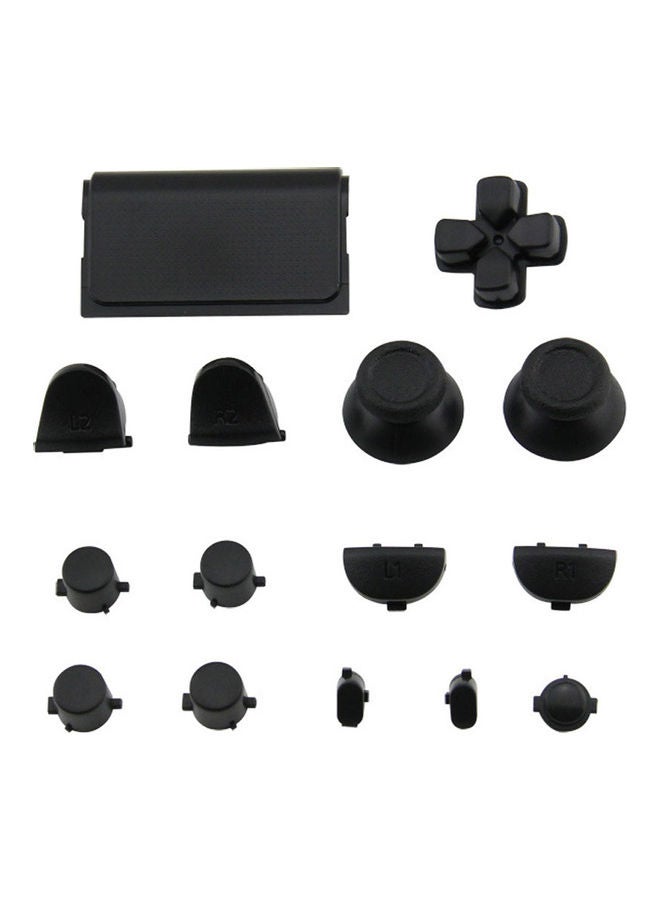 Generic - 15Pcs/Set Replacement Parts Solid Color Buttons Kit for PS4 Controller Gamepad - Image 1