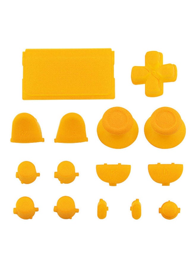 Generic - 15Pcs/Set Replacement Parts Solid Color Buttons Kit for PS4 Controller Gamepad - Image 1