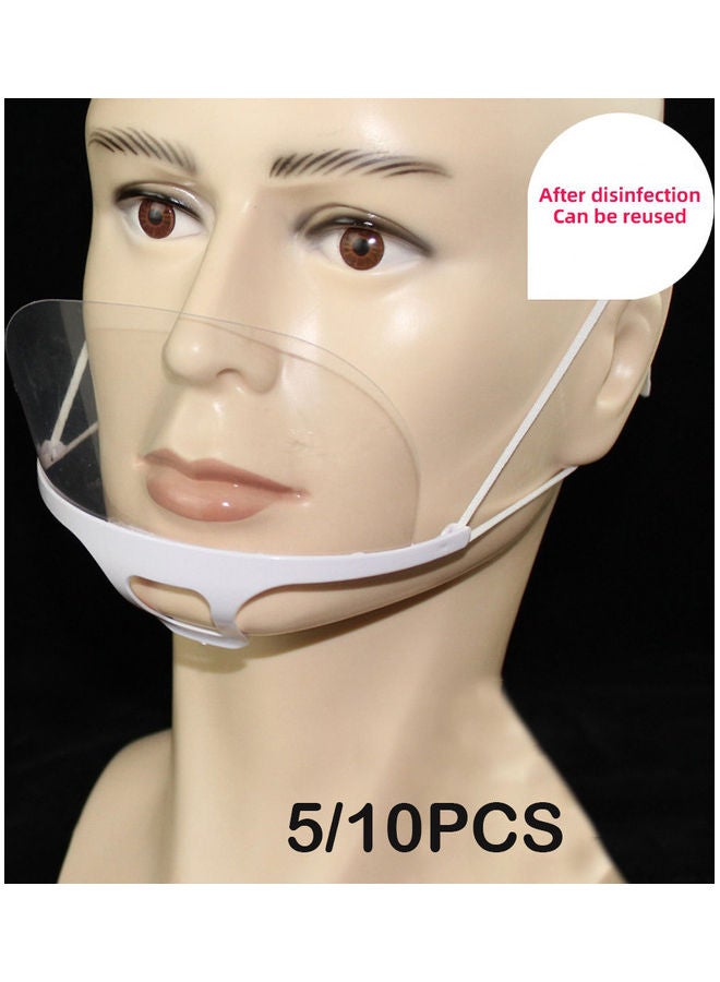 Generic - Transparent Face Mask Special Anti-fog Spray Saliva Chef Spit Plastic Kitchen Restaurant Anti-bacteria Mask 17*17*17cm - Image 1