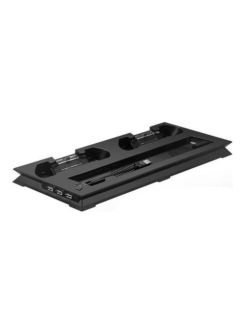 4 in 1 Dual Controller Charging Dock Cooling Fan Vertical Stand for PS4 Slim - wireless