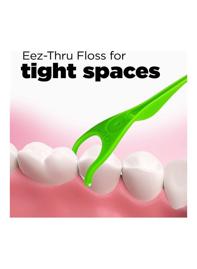 Gum 75 Fresh Mint Angled Flosser White - Image 4