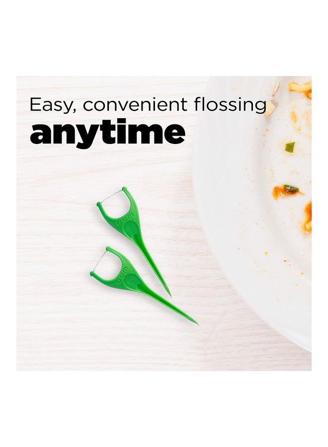 Gum 75 Fresh Mint Angled Flosser White - Image 5