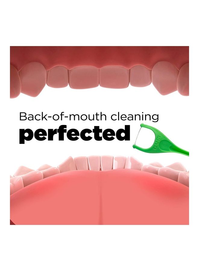 Gum 75 Fresh Mint Angled Flosser White - Image 2