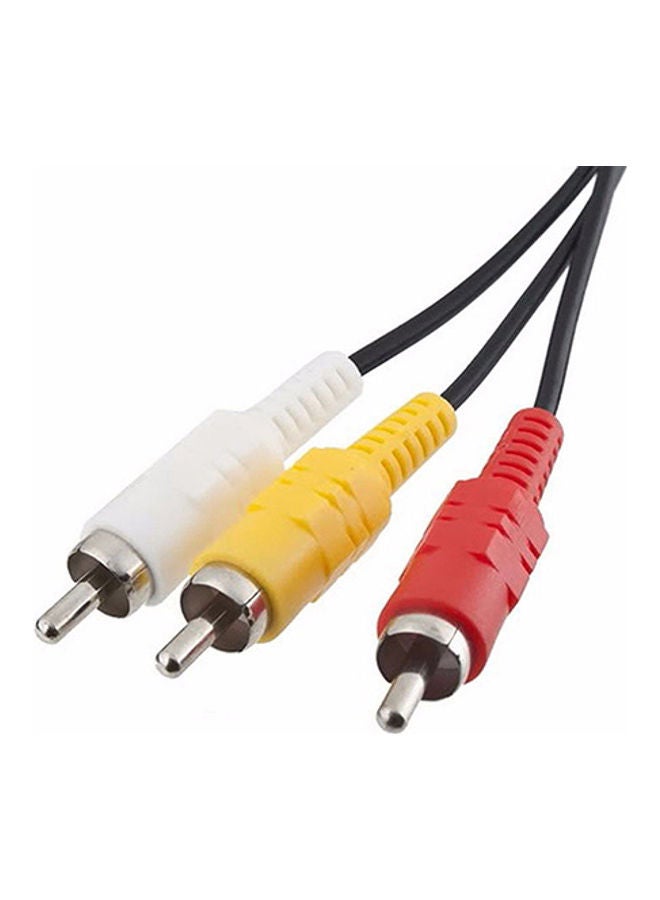 Generic - Audio Video AV Cable Wire to 3 RCA TV Lead for Sony PlayStation PS 1/2/3 System - Image 1