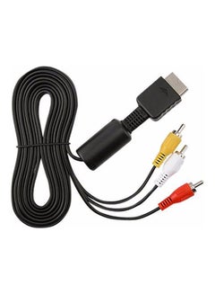 Audio Video AV Cable Wire to 3 RCA TV Lead for Sony PlayStation PS 1/2/3 System