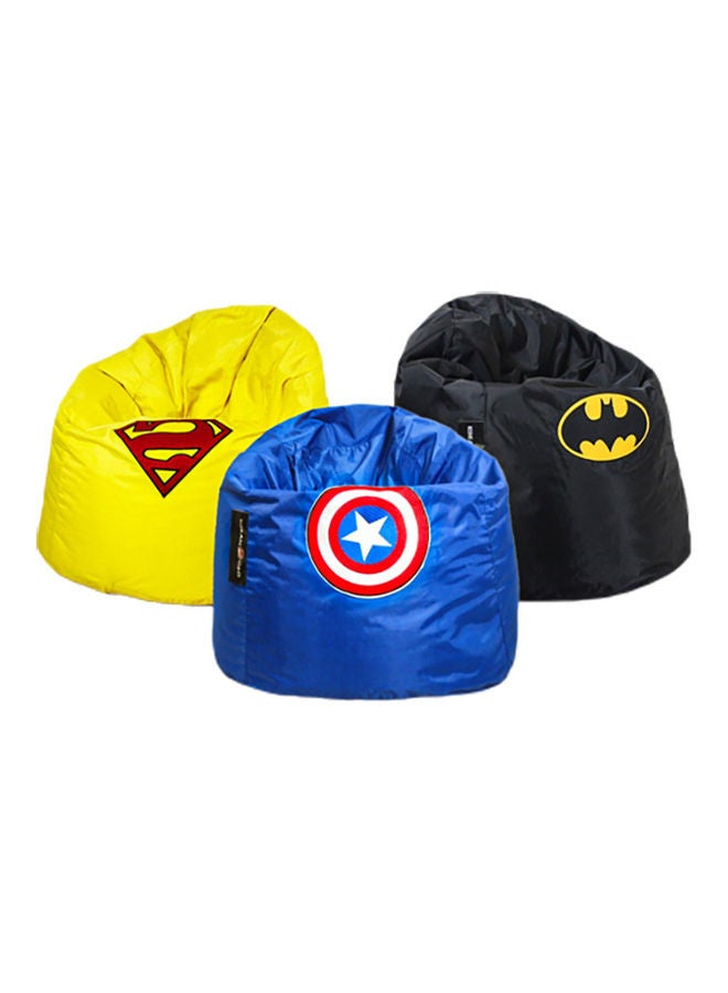 بين تو جو طقم مؤلف من أرائك بين باج بطبعة جراند سوبرهيرو مكون من 3 قطع 95x75سم