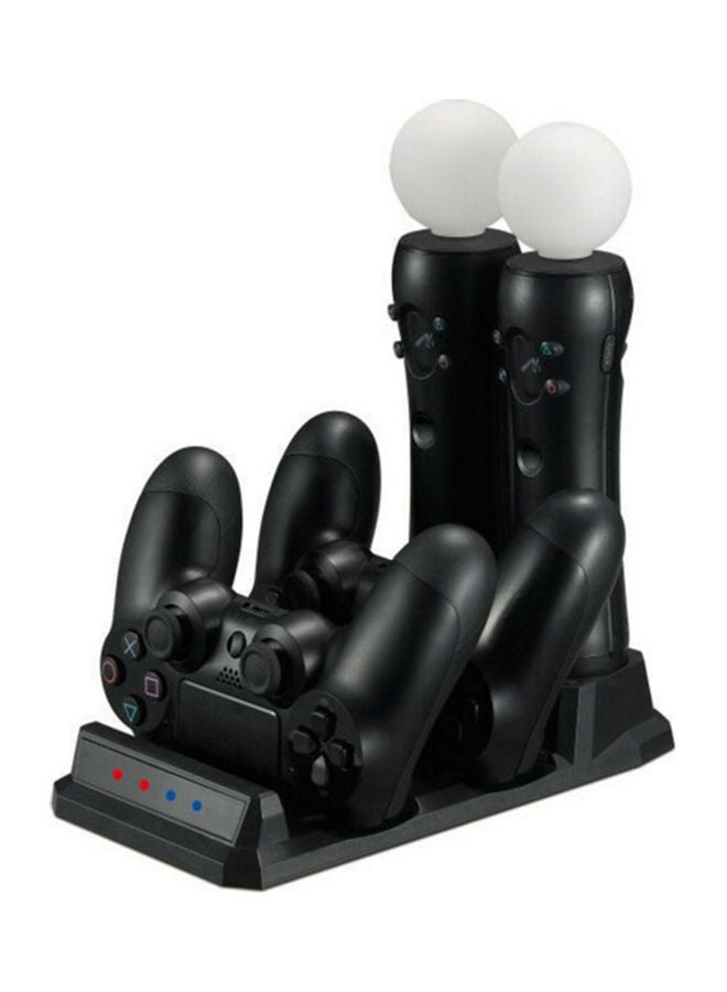 4 in 1 Fast Charging Station Dual USB Charger Dock For PlayStation 4 Move Motion Controller - wireless - Image 1