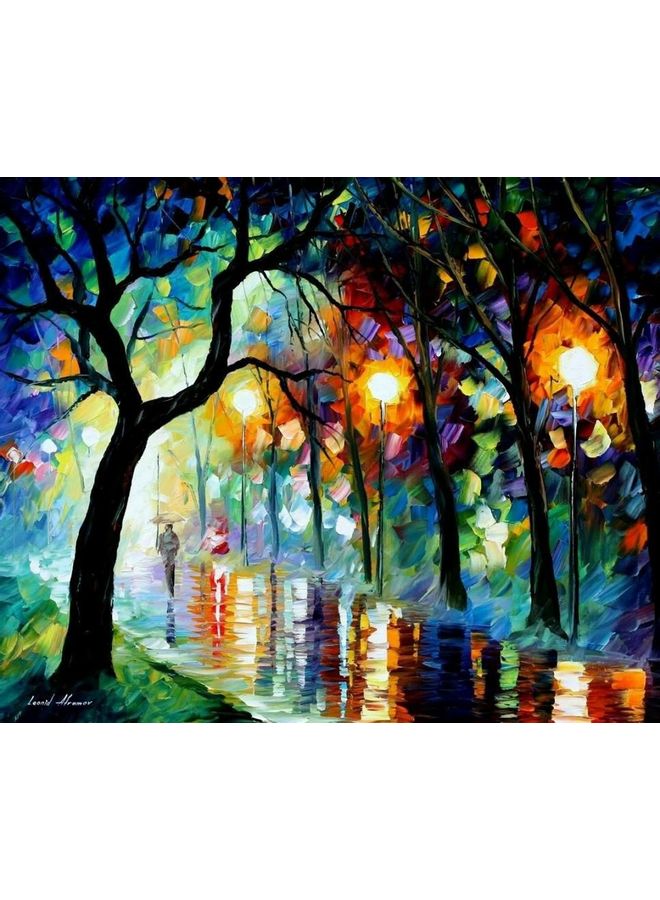 Landscape & Nature Design Framed Vinyl Tableau Multicolor 40x40cm
