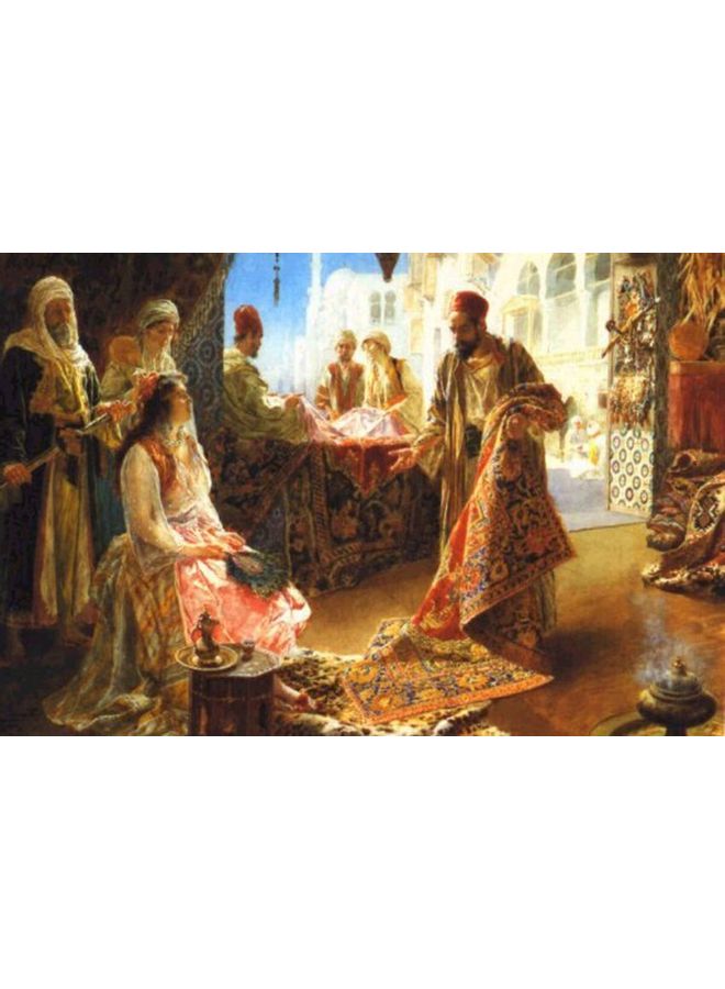 Fast Print Ancient & Classic Design Framed Vinyl Tableau Multicolor 94x185cm 