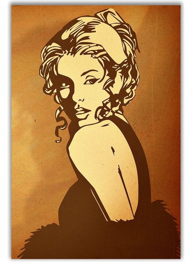 People Design Framed Vinyl Tableau Multicolor 150x100cm