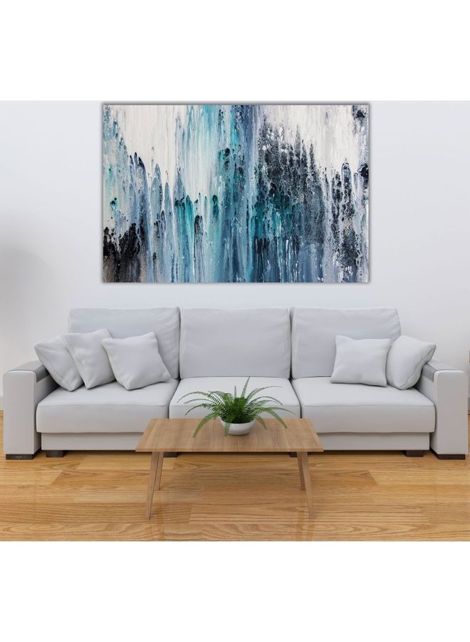 Fast Print Abstract Design Framed Vinyl Tableau Multicolor 80x120cm 