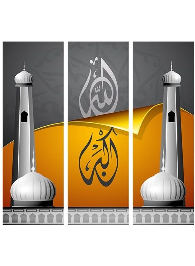Religion Design Framed Vinyl Tableau Multicolor 80x120cm