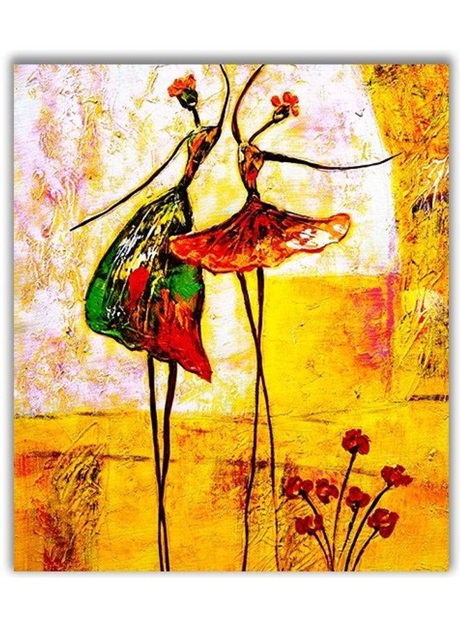 Fast Print Abstract Design Framed Vinyl Tableau Multicolor 120x100cm 