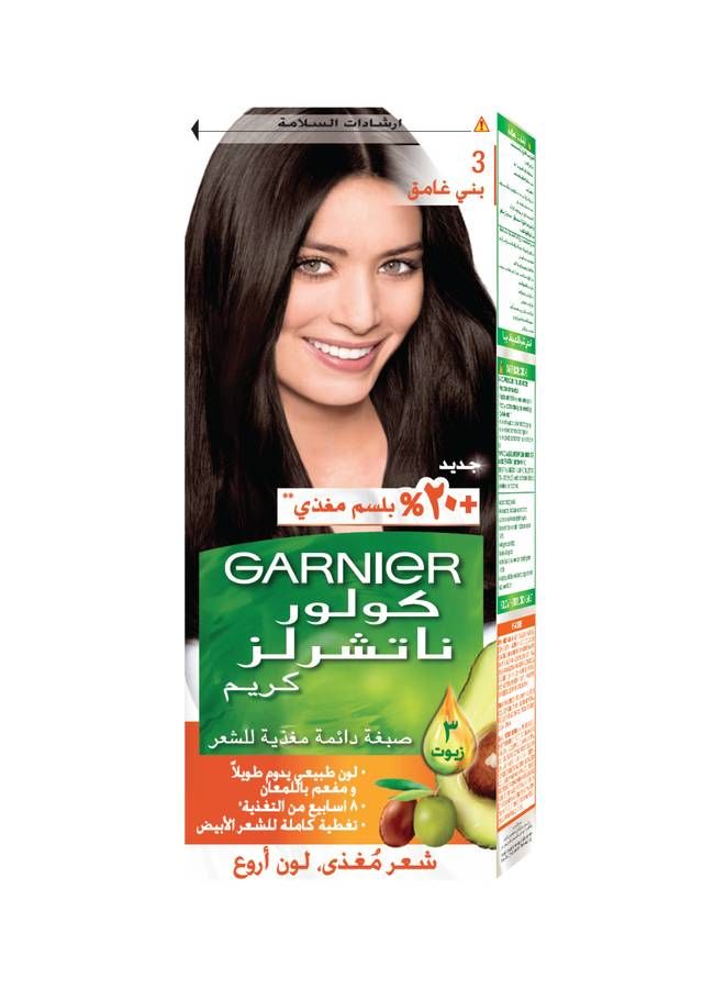 Garnier Naturals Creme Hair Colour 3 Dark Brown 