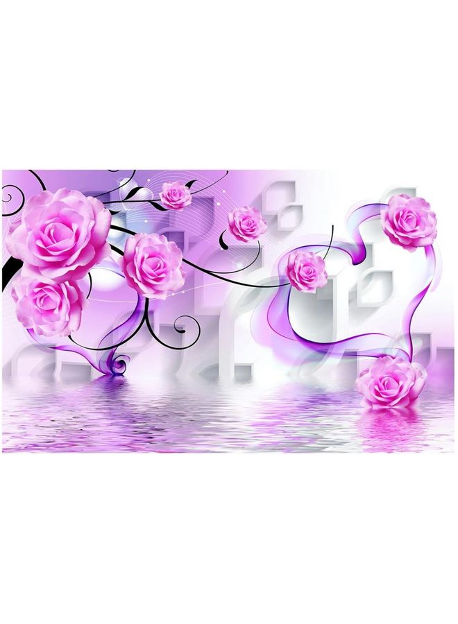 Floral & Botanical Design Framed Vinyl Tableau Multicolor 35x50cm