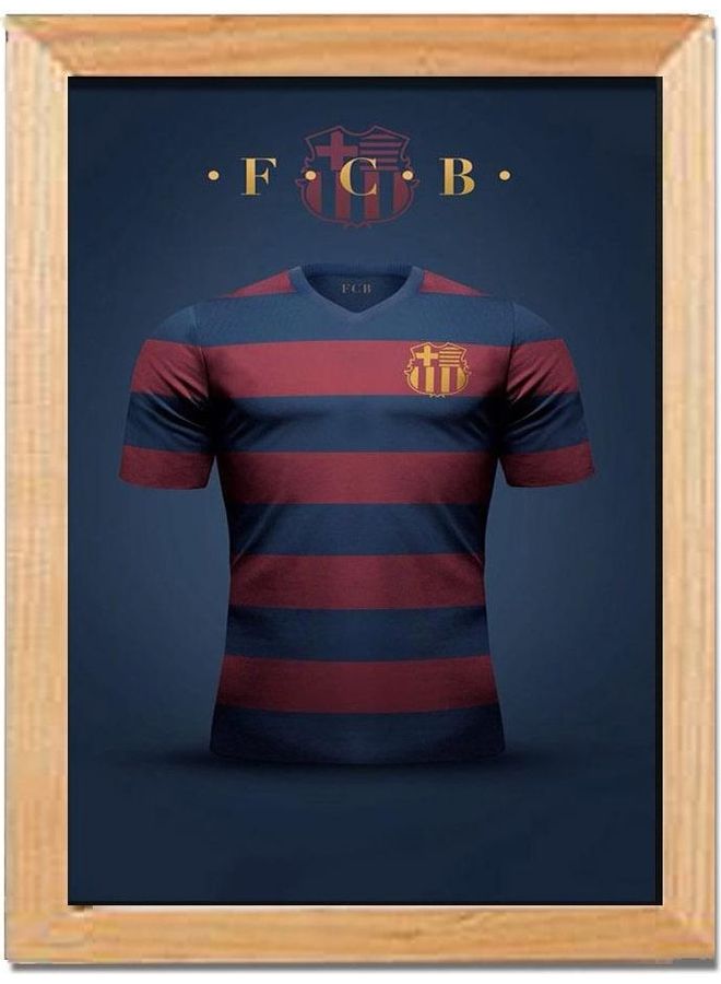 Fast Print Sports Design Framed Vinyl Tableau Multicolor 24x32cm 