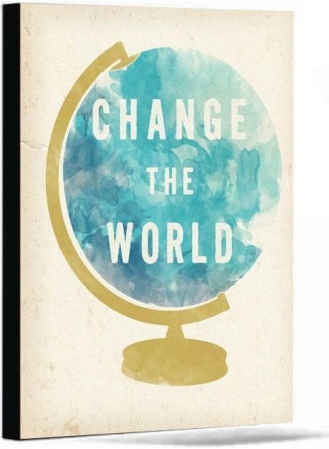 Fast Print Quotes Design Framed Vinyl Tableau Multicolor 40x60cm