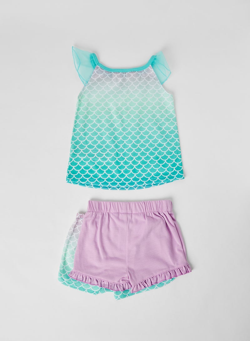 carter's 3 Pack Mermaid Top And Bottom Set Multicolour  - Image 2