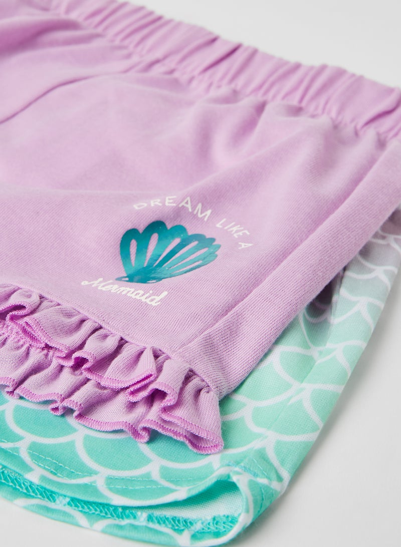 carter's 3 Pack Mermaid Top And Bottom Set Multicolour  - Image 4