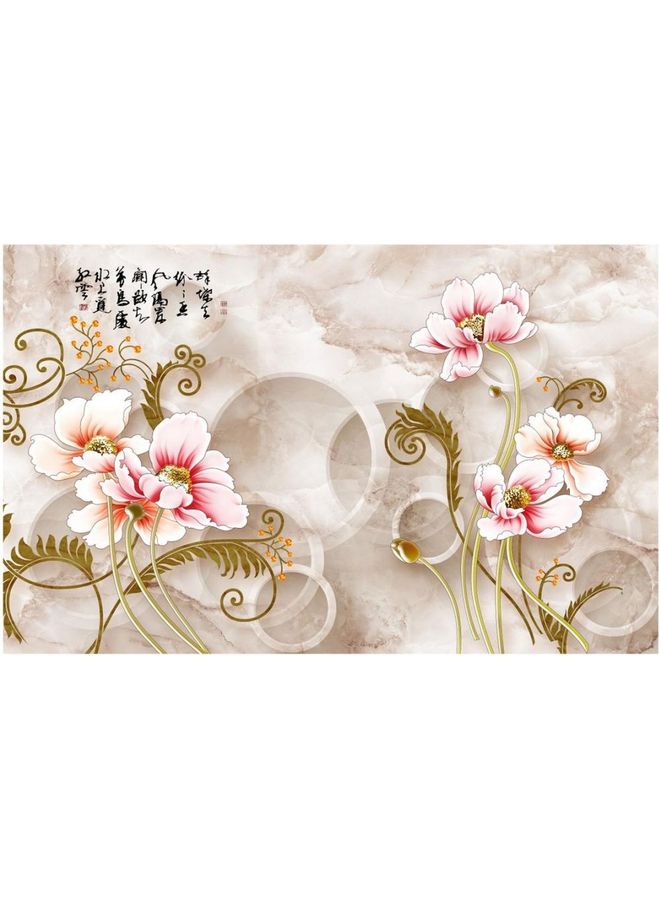 Floral & Botanical Design Framed Vinyl Tableau Multicolor 35x50cm