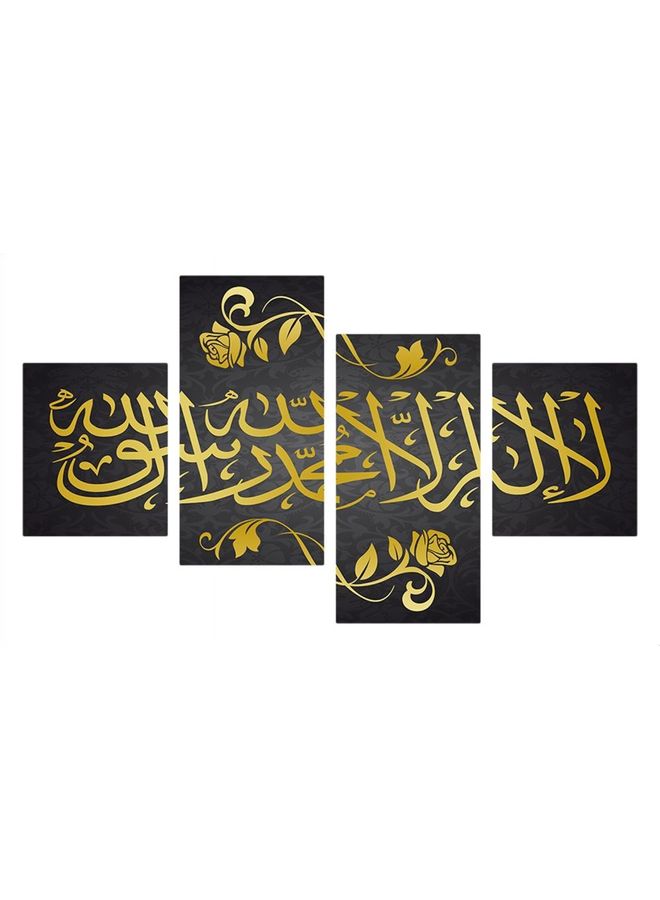 فاست برينت مجموعة تابلوهات من الفينيل بتصميم ديني ومزودة بإطار من 4 قطع متعدد الألوان 120x80سم