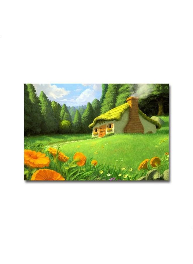 Floral & Botanical Design Framed Vinyl Tableau Multicolor 45x30cm