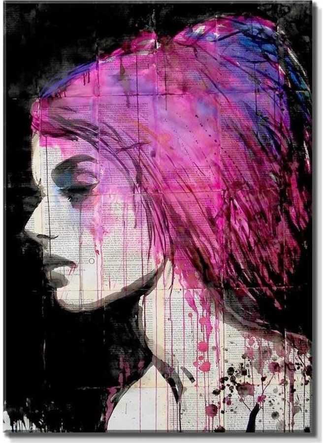 Character Design Framed Vinyl Tableau Multicolor 35x50cm
