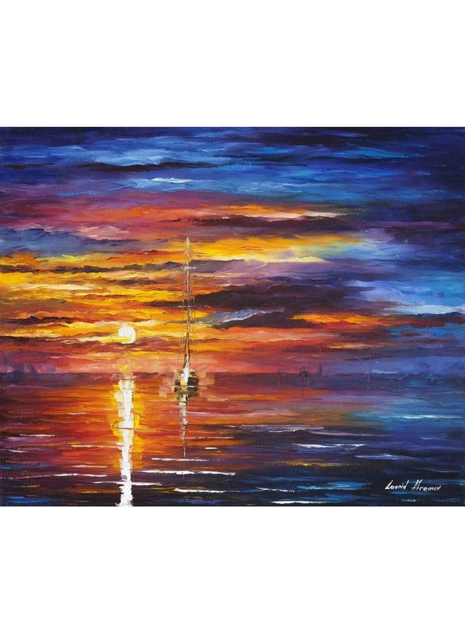 Landscape & Nature Design Framed Vinyl Tableau Multicolor 100x100cm