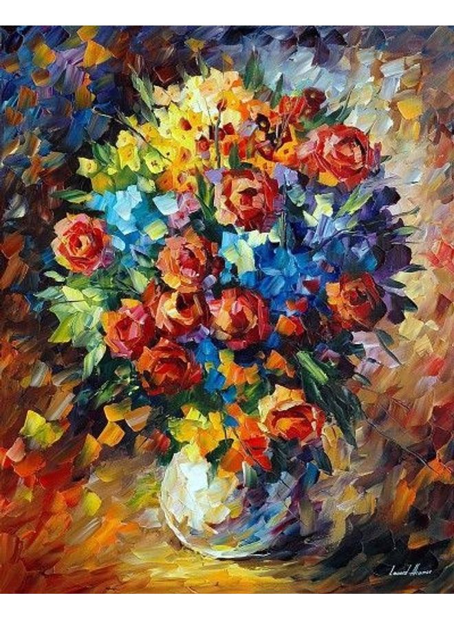 Fast Print Art Design Framed Vinyl Tableau Multicolor 50x90cm