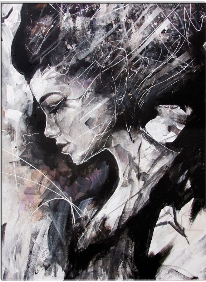 Fast Print Characters Design Framed Vinyl Tableau Multicolor 70x100cm